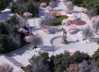 Amenajarea Piațetei Magnoliei din Oradea, realizată în procent de 90% (foto și video)