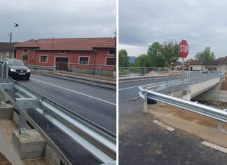 Podul nou de la Nimăești a fost terminat în doar 9 luni (foto)