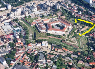 Reabilitarea Cetății Oradea continuă cu consolidarea și restaurarea zidurilor Bastionului Aurit și a curtinei estice