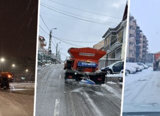 După ninsorile de azi-noapte, echipele și utilajele operatorului S.C RER Vest S.A au acționat pentru a menține străzile din municipiul Oradea circulabile